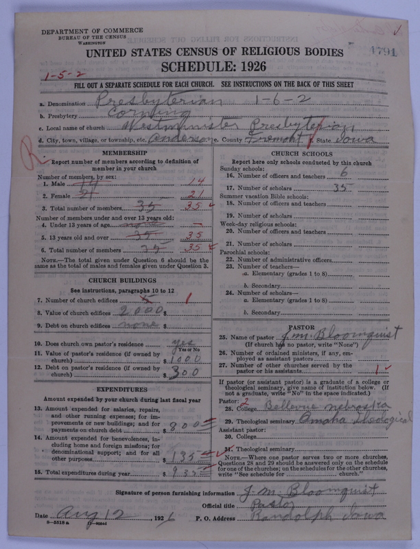 Scan of Presbyterian Church in the United States of America: 4791
