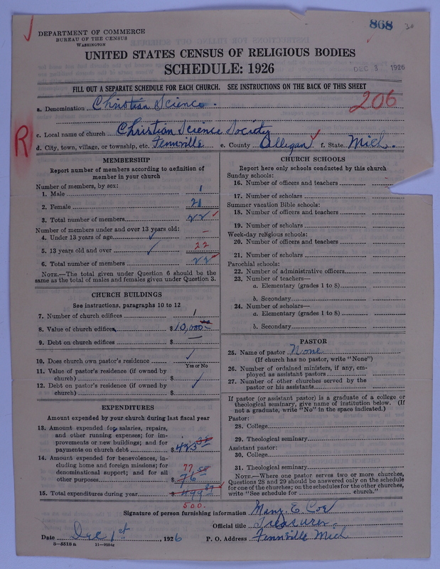 Scan of Church of Christ, Scientist: 868