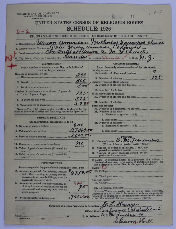 Scan of Union American Methodist Episcopal Church: 9