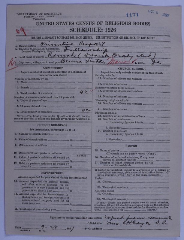 Scan of Primitive Baptists: 1171
