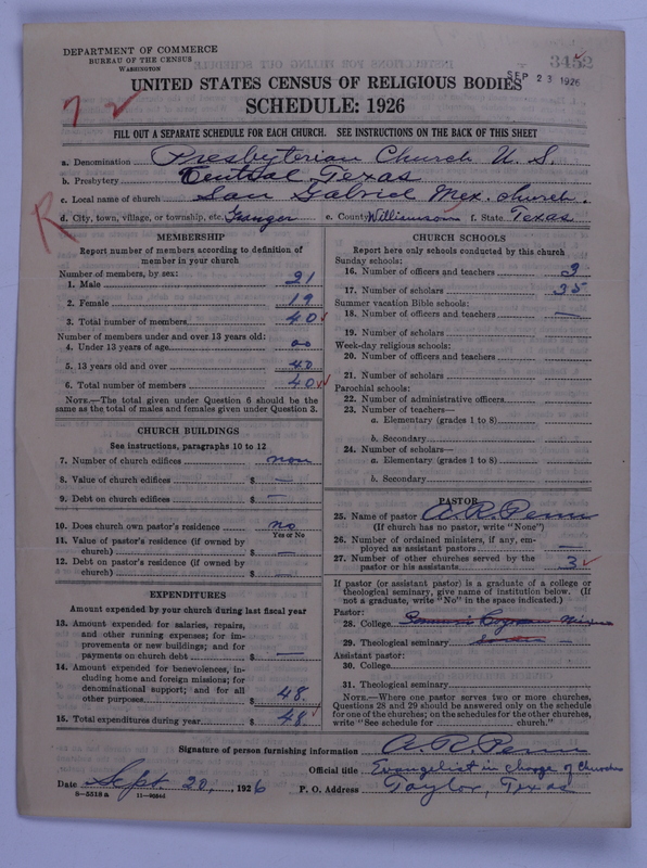 Scan of Presbyterian Church in the United States: 3452