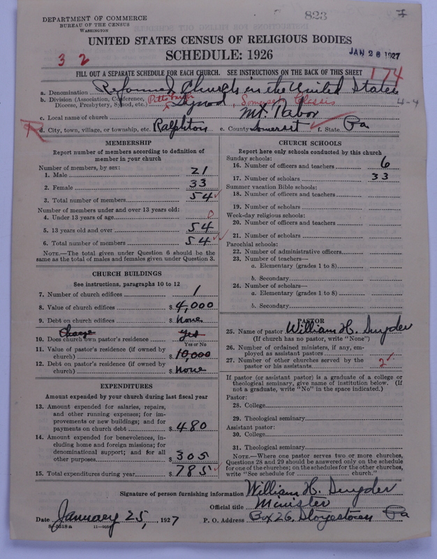 Scan of Reformed Church in the United States: 823