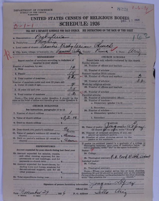 Scan of Presbyterian Church in the United States of America: 8221