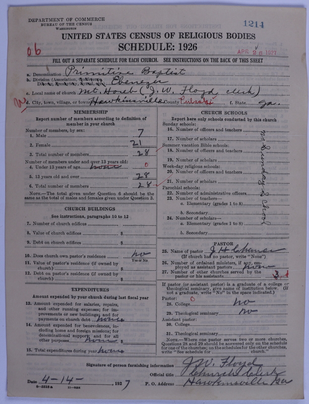 Scan of Primitive Baptists: 1214