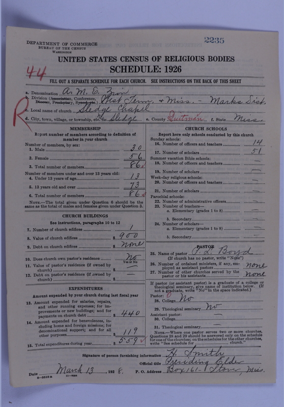 Scan of African Methodist Episcopal Zion Church: 2235