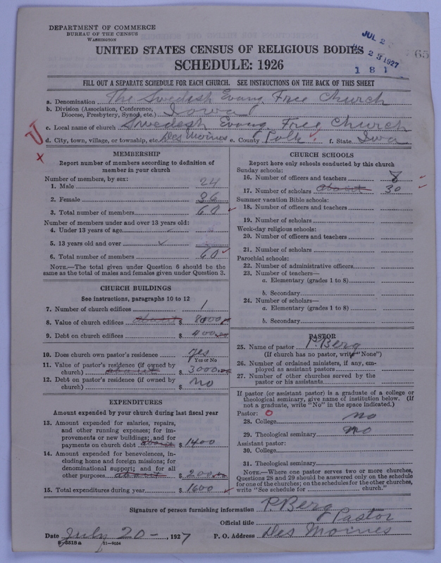 Scan of Swedish Evangelical Free Church of the United States of America: 65