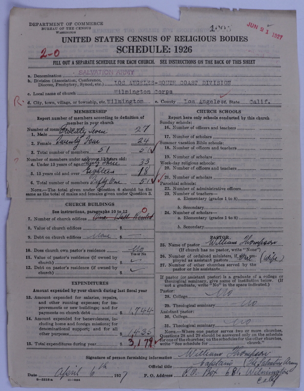 Scan of Salvation Army: 1005