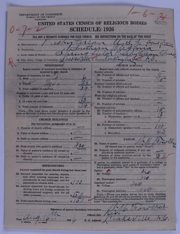 Scan of Presbyterian Church in the United States of America: 6527