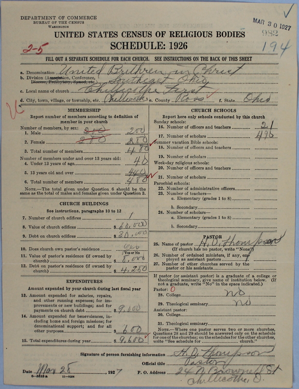Scan of Church of the United Brethren in Christ: 982