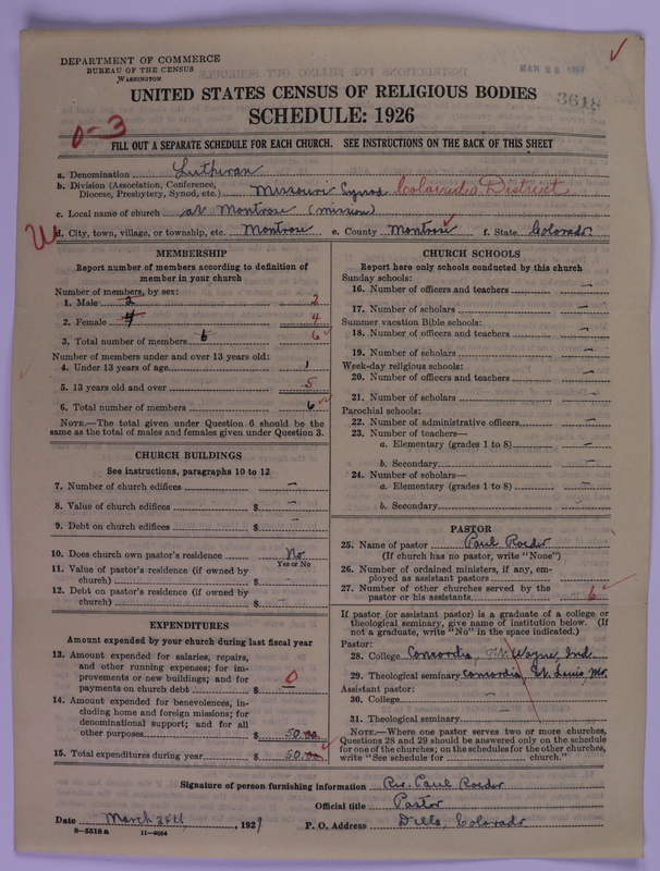 Scan of Evangelical Lutheran Synodical Conference of America: Evangelical Lutheran Synod of Missouri, Ohio, and Other States: 3618
