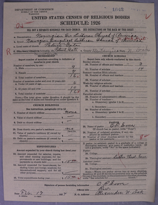 Scan of Norwegian Lutheran Church of America: 1642