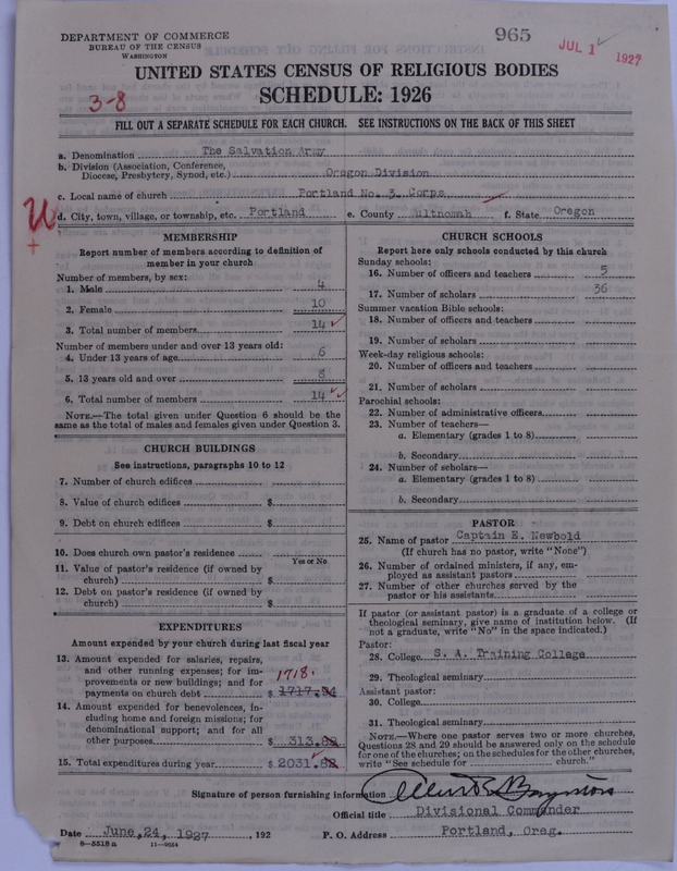 Scan of Salvation Army: 965