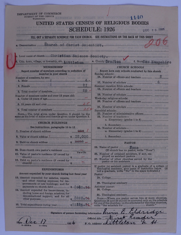 Scan of Church of Christ, Scientist: 1140