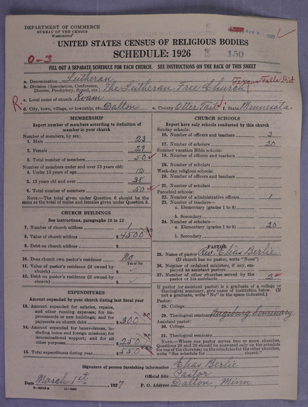 Scan of Lutheran Free Church: 150