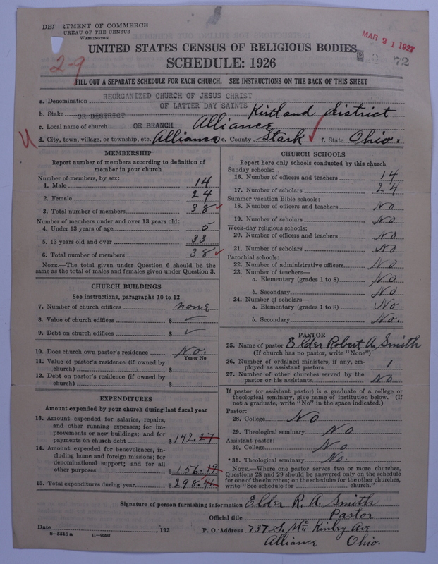 Scan of Reorganized Church of Jesus Christ of Latter Day Saints: 72