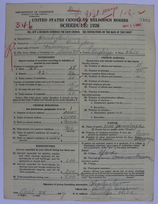 Scan of Presbyterian Church in the United States of America: 2483