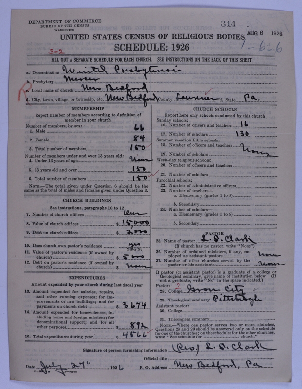 Scan of United Presbyterian Church of North America: 314