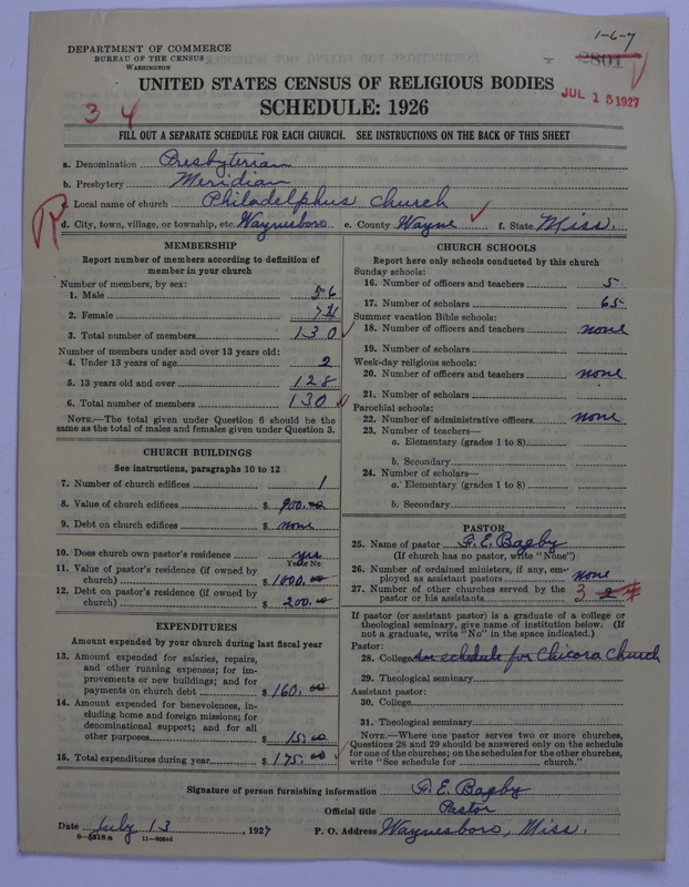 Scan of Presbyterian Church in the United States: 2801