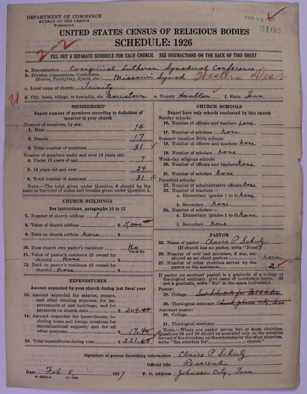 Scan of Evangelical Lutheran Synodical Conference of America: Evangelical Lutheran Synod of Missouri, Ohio, and Other States: 3162
