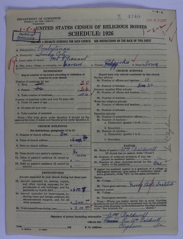 Scan of Presbyterian Church in the United States of America: 4746