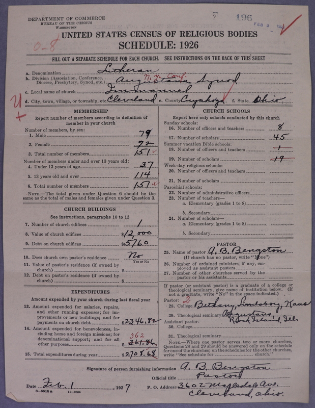 Scan of Evangelical Lutheran Augustana Synod of North America: 196