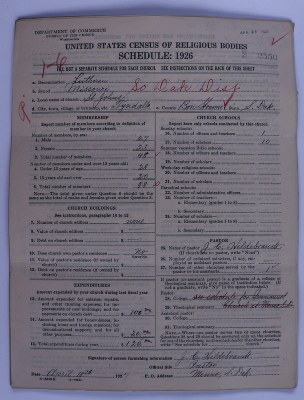 Scan of Evangelical Lutheran Synodical Conference of America: Evangelical Lutheran Synod of Missouri, Ohio, and Other States: 2550