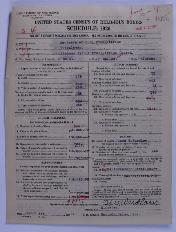 Scan of Presbyterian Church in the United States: 2373
