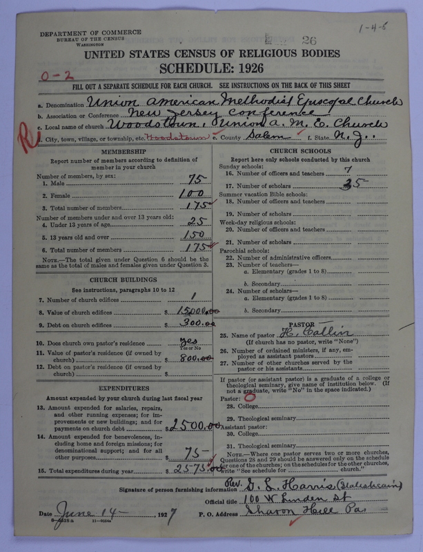 Scan of Union American Methodist Episcopal Church: 26