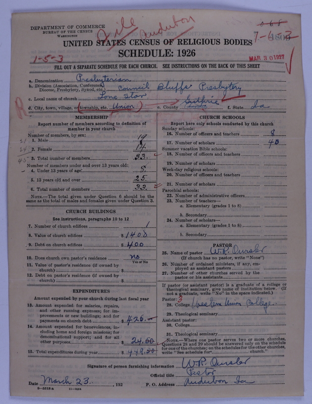 Scan of Presbyterian Church in the United States of America: 4809