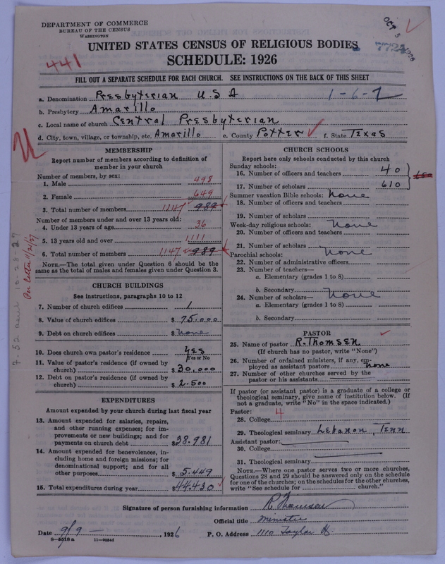Scan of Presbyterian Church in the United States of America: 7724