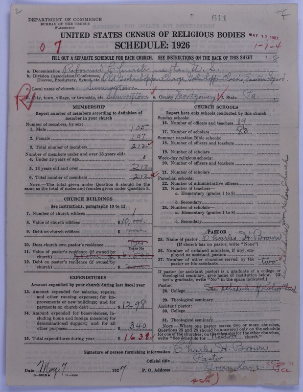 Scan of Reformed Church in the United States: 611
