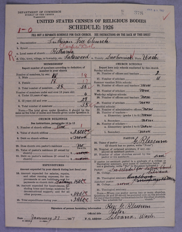 Scan of Lutheran Free Church: 378