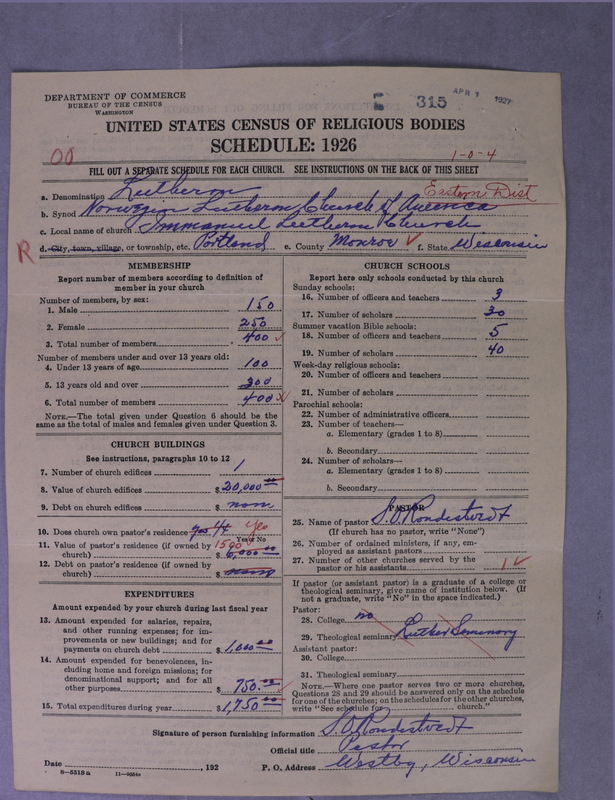 Scan of Norwegian Lutheran Church of America: 315