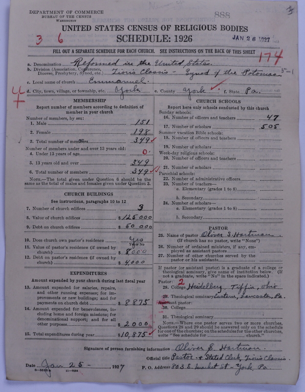 Scan of Reformed Church in the United States: 888