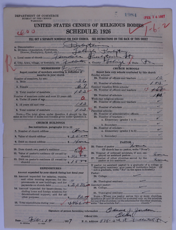 Scan of Presbyterian Church in the United States of America: 1984