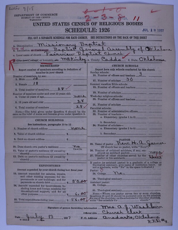 Scan of Missionary Baptist General Assembly of Oklahoma: 11