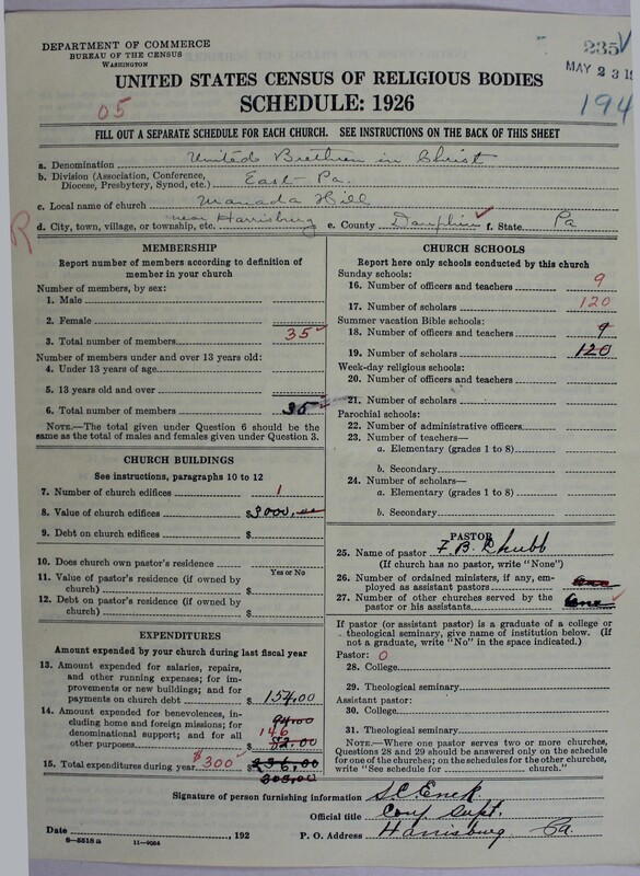 Scan of Church of the United Brethren in Christ: 235