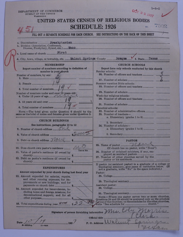 Scan of Presbyterian Church in the United States: 7502