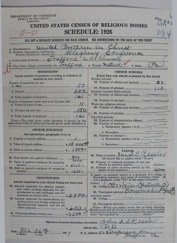 Scan of Church of the United Brethren in Christ: 518