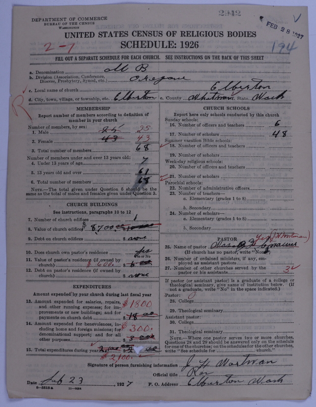 Scan of Church of the United Brethren in Christ: 2942
