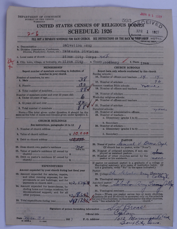 Scan of Salvation Army: 593