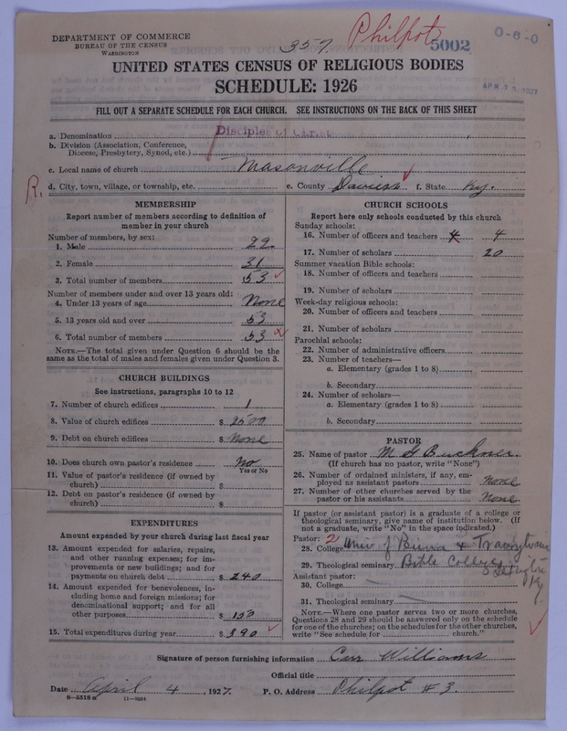 Scan of Disciples of Christ: 5002