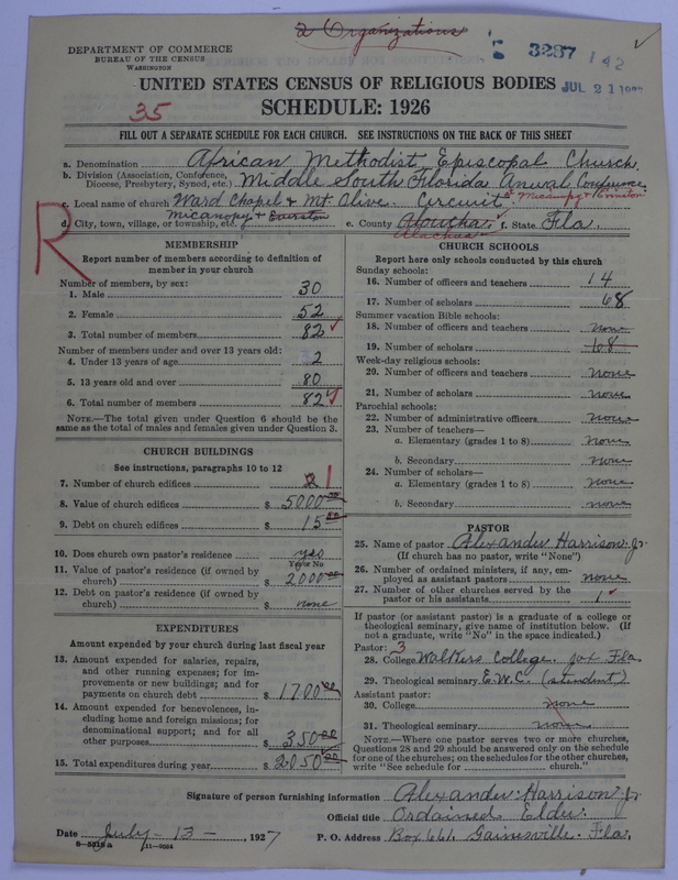 Scan of African Methodist Episcopal Church: 3287
