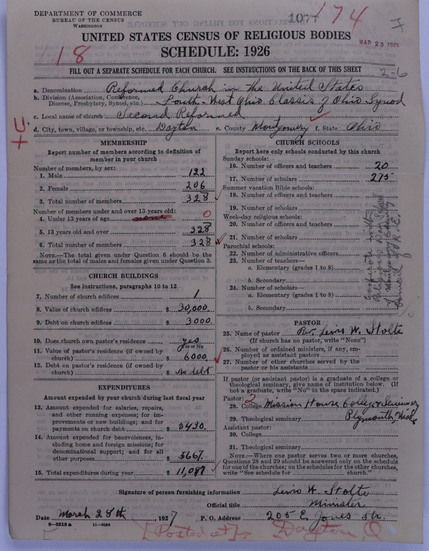 Scan of Reformed Church in the United States: 1077