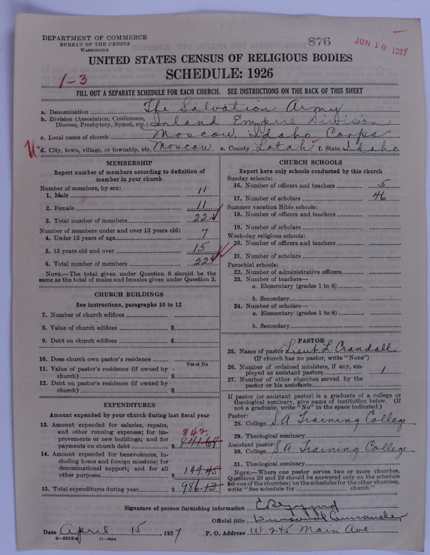 Scan of Salvation Army: 876