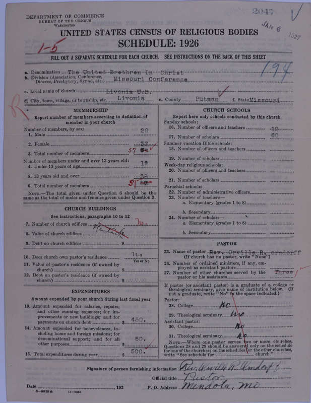 Scan of Church of the United Brethren in Christ: 2047