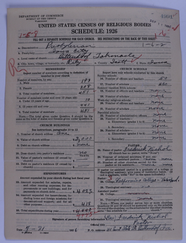 Scan of Presbyterian Church in the United States of America: 4991