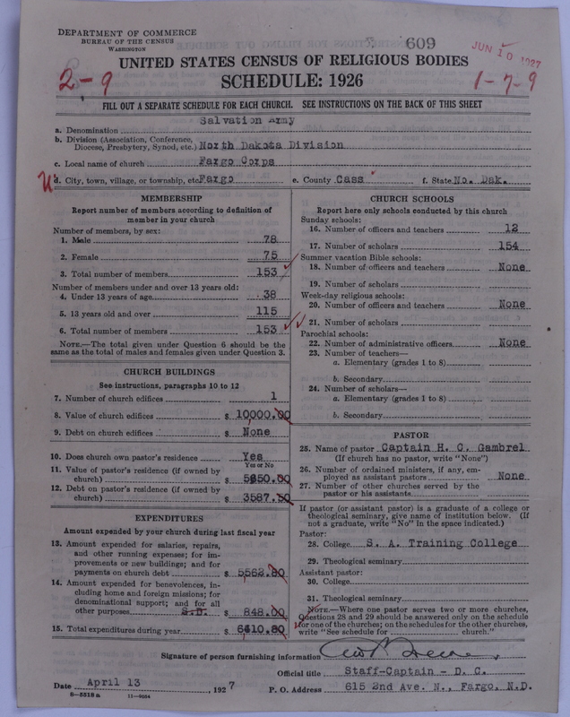 Scan of Salvation Army: 609