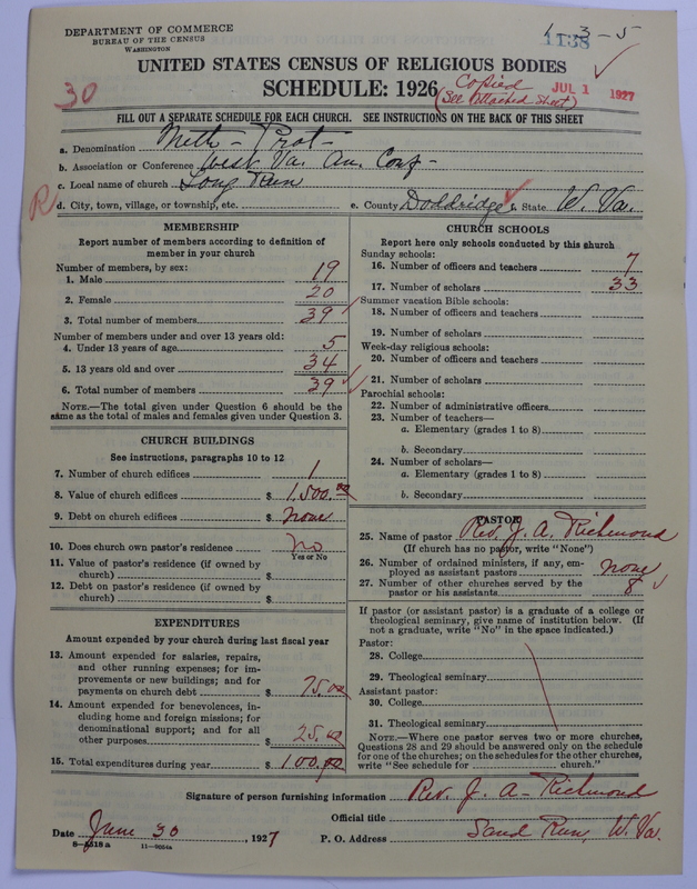Scan of Methodist Protestant Church: 1138
