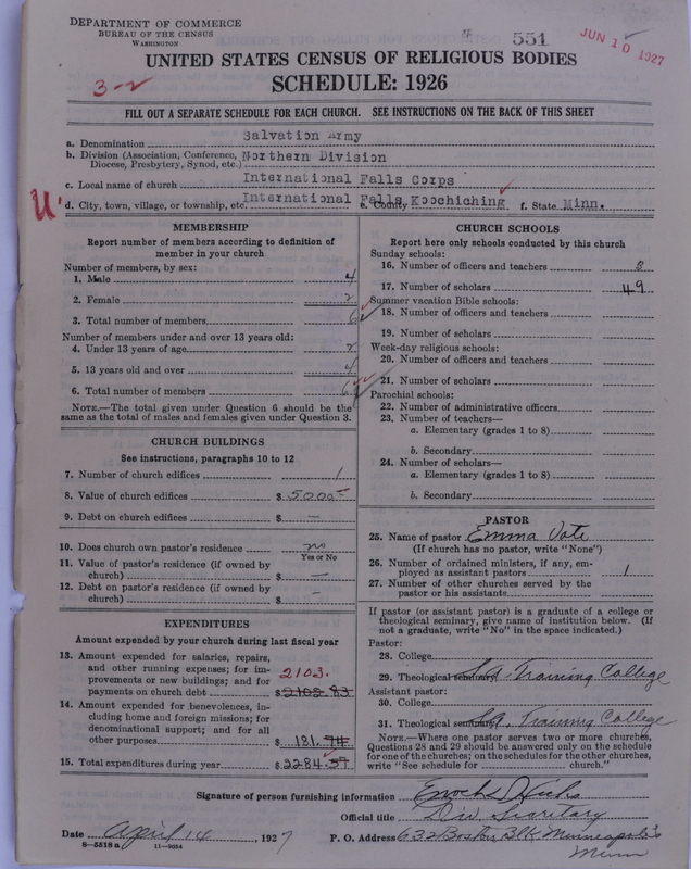 Scan of Salvation Army: 551